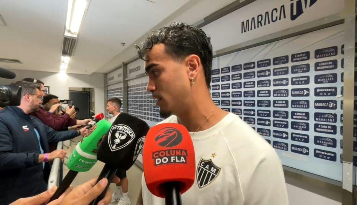 Reinier celebra reencontro com Flamengo mas reclama de arbitragem após derrota do Atlético Mineiro